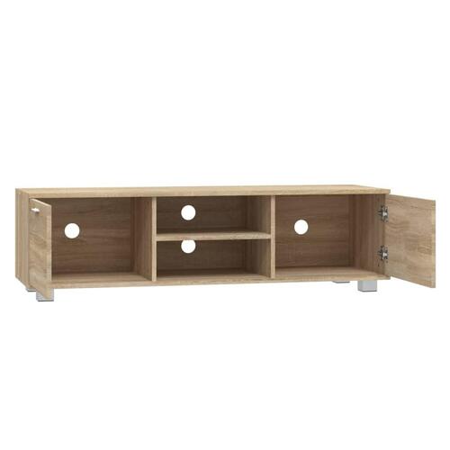 Tv-bord 110x30x50 cm konstrueret træ sonoma-eg