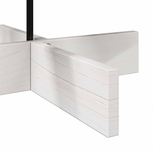 Dekorationstræ til jul 100 cm massivt fyrretræ hvid