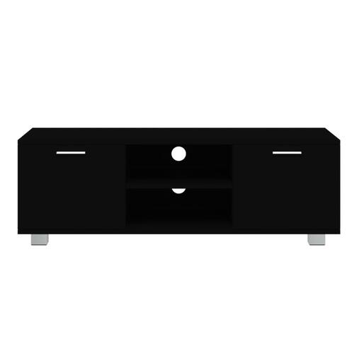 Tv-bord 120x40,5x35 cm konstrueret træ sort
