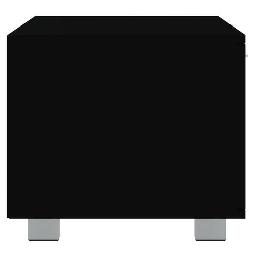 Tv-bord 120x40,5x35 cm konstrueret træ sort