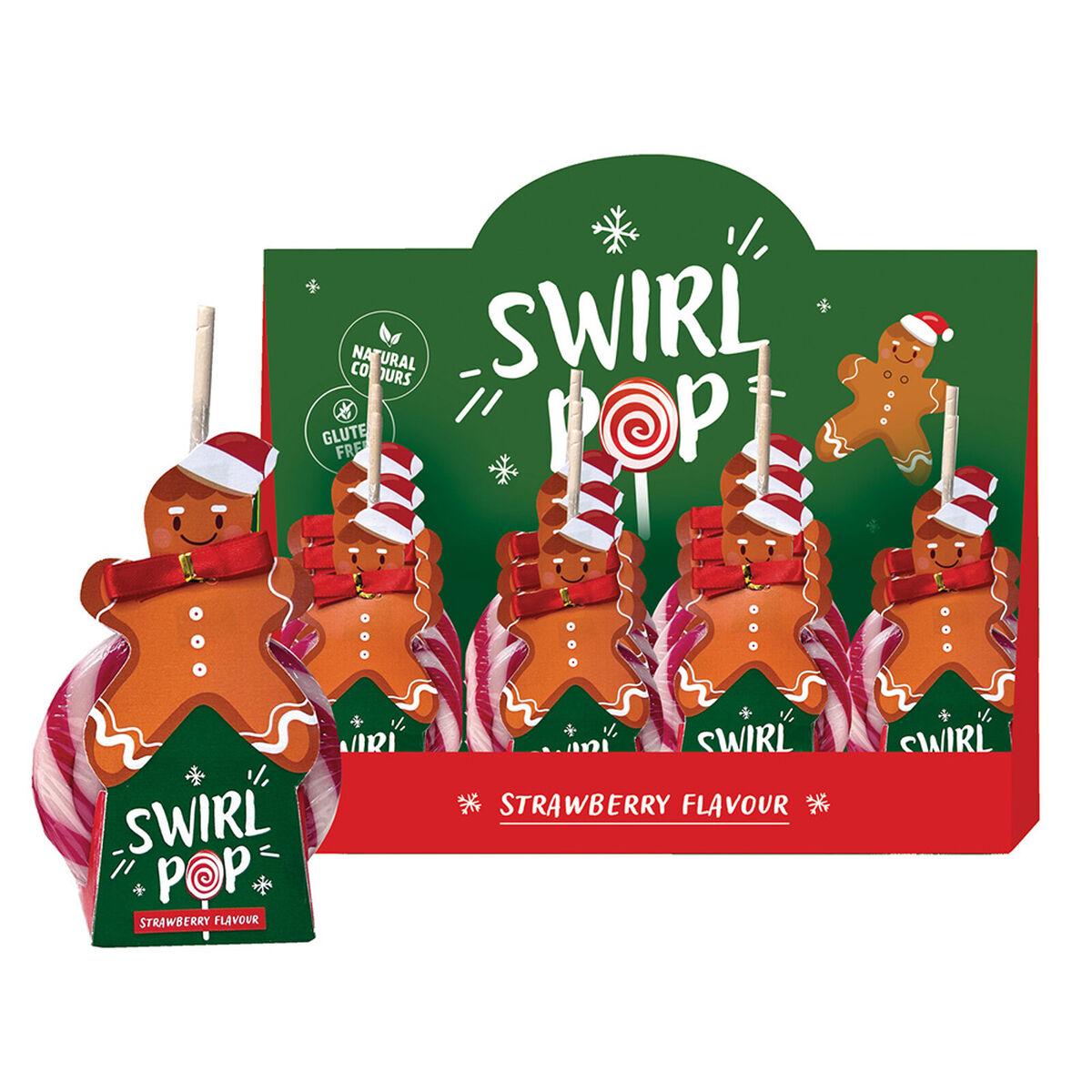 Slikkepind Jordbær Lifetime Swirl Pop Glutenfri