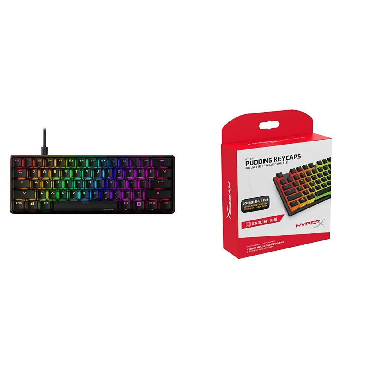 Gaming Tastatur Hyperx 4p5n4aa#aba Qwerty Sort Engelsk Eeuu