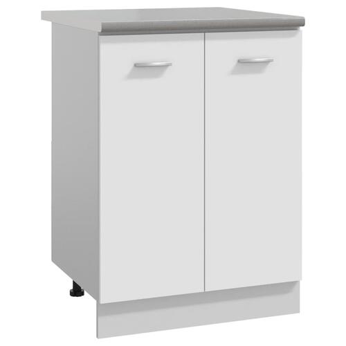 Køkkenbordplade 60x60x2,8 cm spånplade grå