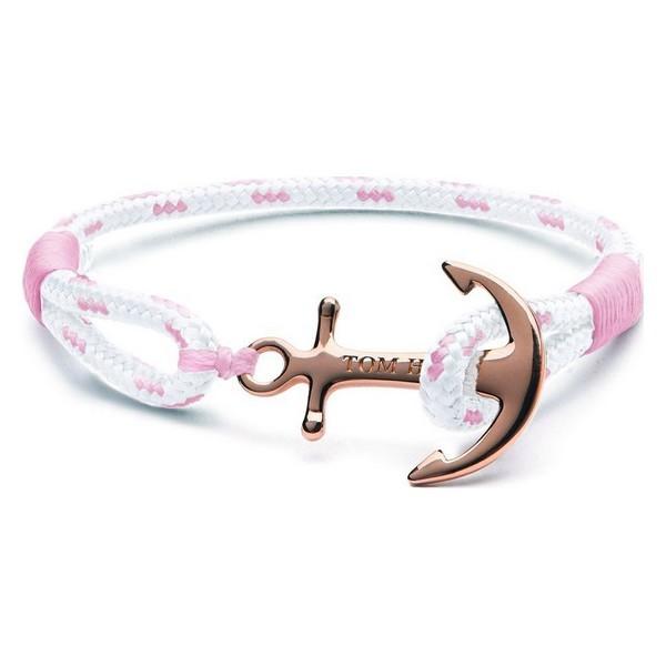 Tom Hope armbånd til kvinder TM017 - 17 cm, pink/gylden