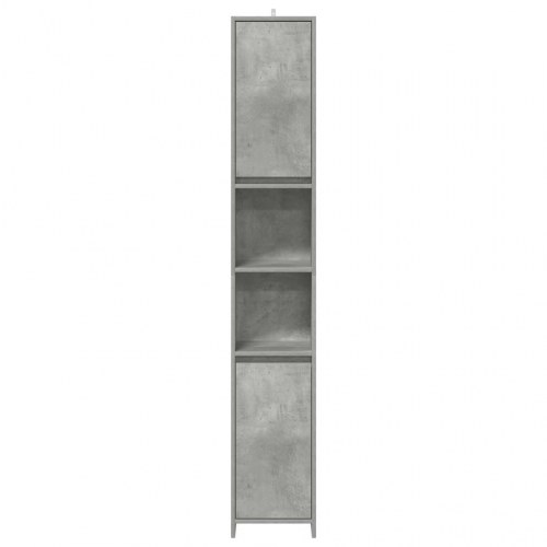 Badeværelsesskab 30×30×183,5 cm - betongrå spånplade