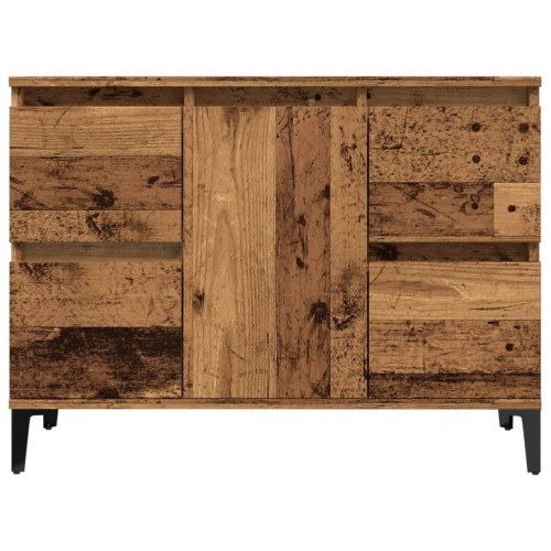 Underskab til håndvask 80 x 33 x 60 cm - antikt træ