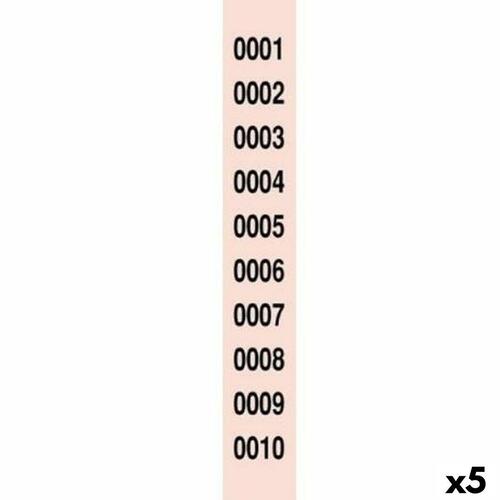 Tombola nummerstrimler 1-10000 - 5 enheder (pap)
