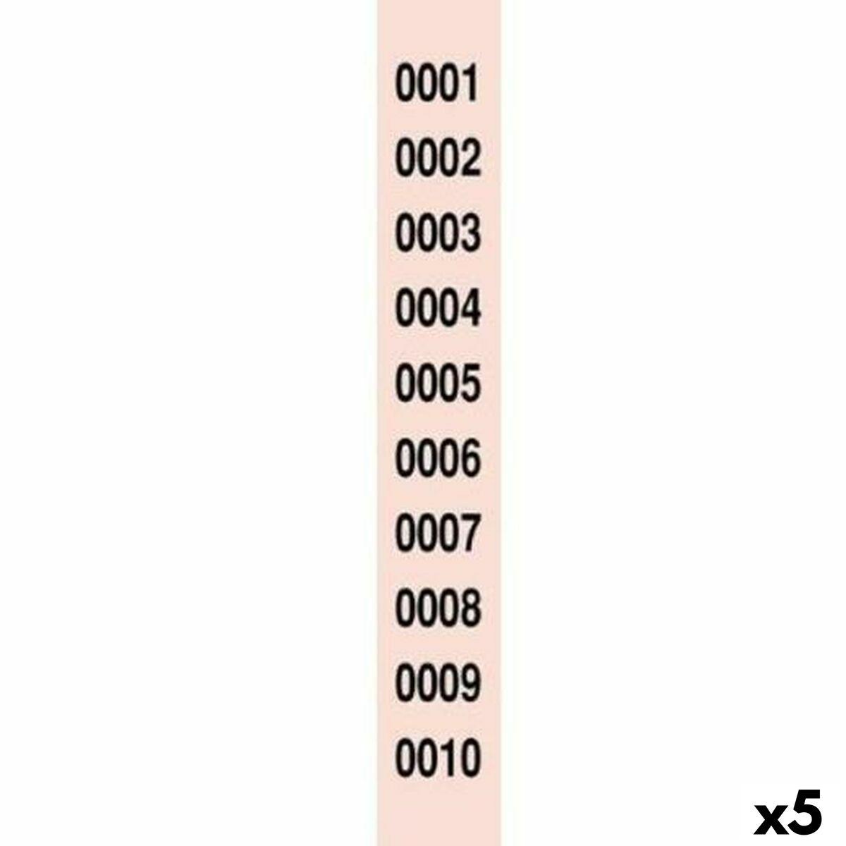 Tombola nummerstrimler 1-10000 - 5 enheder (pap)
