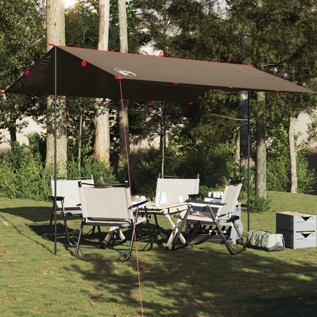 Tarp 366 �� 306 cm - vandafvisende campingpresenning, brun