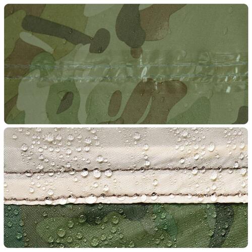 Tarp 406x306 cm vandafvisende camouflage