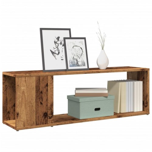 Tv-bord i konstrueret træ - 100×24×32 cm, antikt trælook