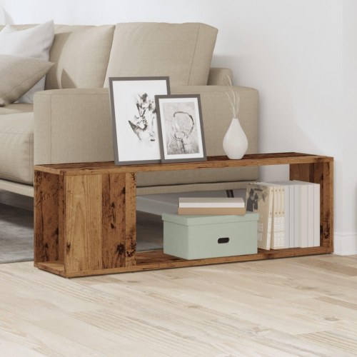 Tv-bord i konstrueret træ - 100×24×32 cm, antikt trælook