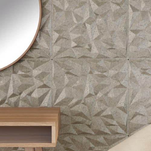 Vægpaneler 48 stk. 50x50 cm 12 m² XPS ametyst beton