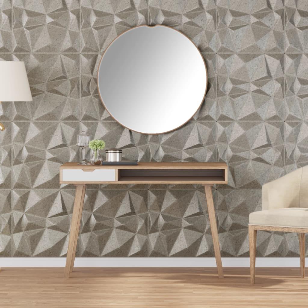 Vægpaneler 12 stk. 50x50 cm 3 m² XPS diamant beton