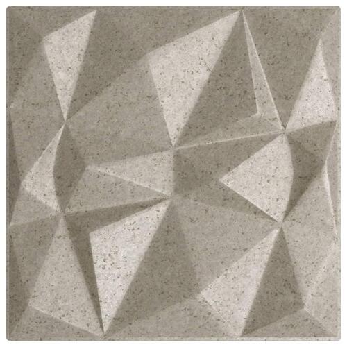 Vægpaneler 12 stk. 50x50 cm 3 m² XPS diamant beton