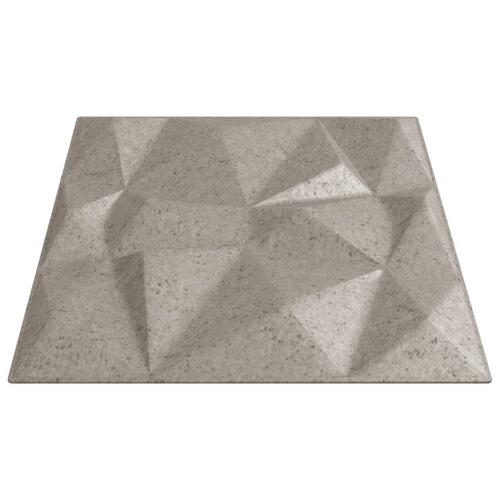 Vægpaneler 12 stk. 50x50 cm 3 m² XPS diamant beton