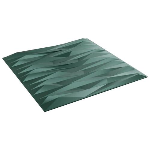 Vægpaneler 24 stk. 50x50 cm 6 m² XPS sten grøn