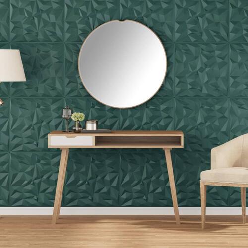 Vægpaneler 48 stk. 50x50 cm 12 m² XPS ametyst grøn