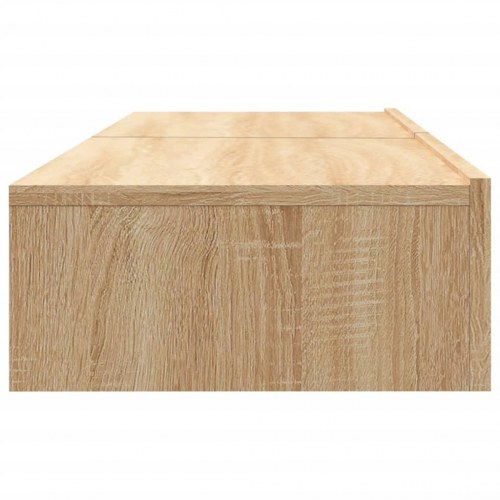 TV-borde 2 stk. med LED-lys - sonoma-eg