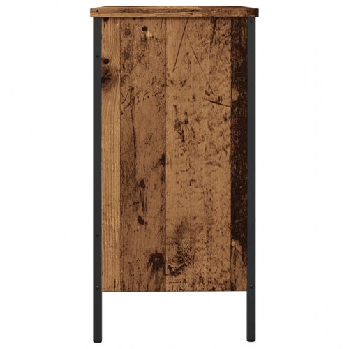 Vaskeskab 80×30×60 cm i konstrueret træ - gammelt trælook