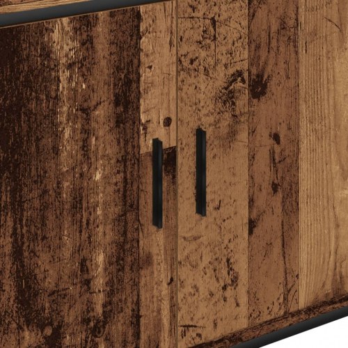 Vaskeskab 80×30×60 cm i konstrueret træ - gammelt trælook