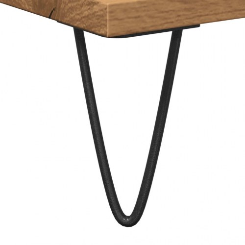 Badeværelsesskab 80x33x60 cm konstrueret træ kunsteg