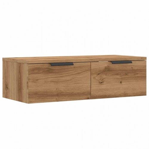 Vægskab 68×30×20 cm i konstrueret træ - antik eg