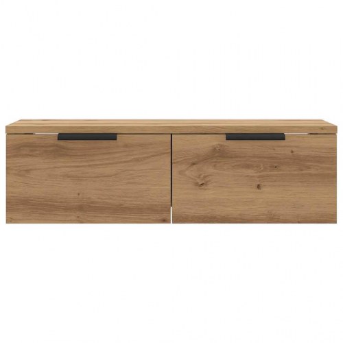 Vægskab 68×30×20 cm i konstrueret træ - antik eg