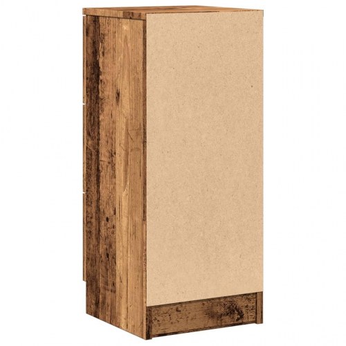 Skænk 30×30×70 cm i konstrueret træ - antikt træ