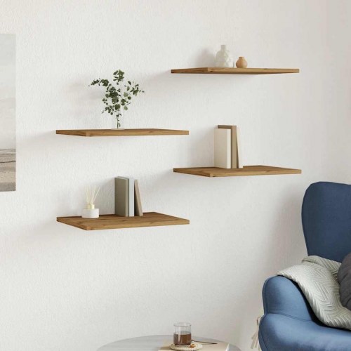 Hyldeplader 4 stk. 40×30×1,5 cm i konstrueret træ - kunsteg