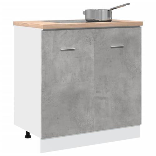 Underskab til vask 80x46x81,5 cm konstrueret træ betongrå