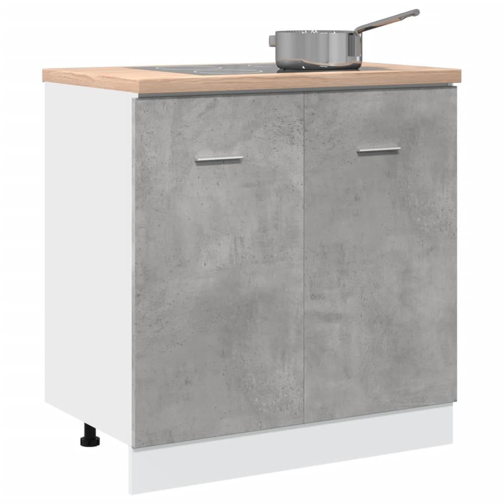Underskab til vask 80x46x81,5 cm konstrueret træ betongrå