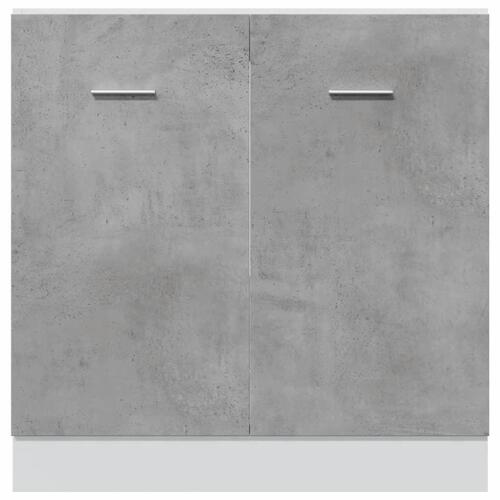 Underskab til vask 80x46x81,5 cm konstrueret træ betongrå