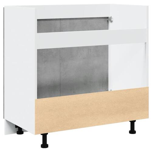 Underskab til vask 80x46x81,5 cm konstrueret træ betongrå