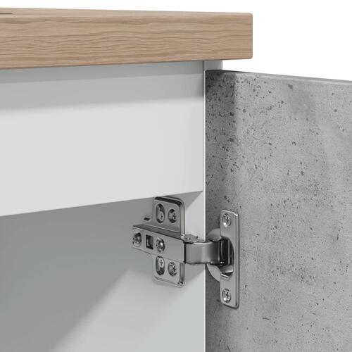 Underskab til vask 80x46x81,5 cm konstrueret træ betongrå