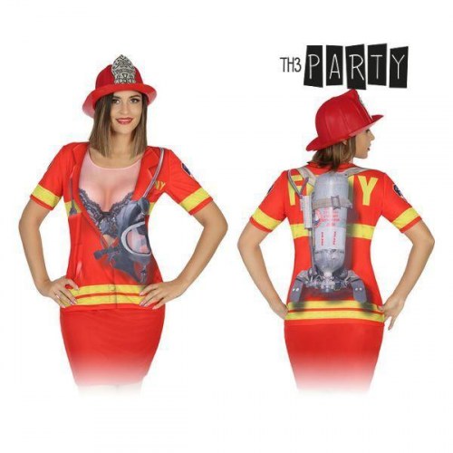Kostume T-shirt dame C865 - rød (XS/S)