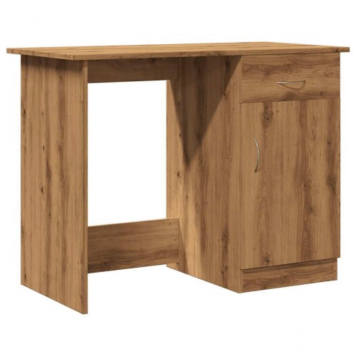 Skrivebord 100×50×76 cm i konstrueret træ - kunsteg