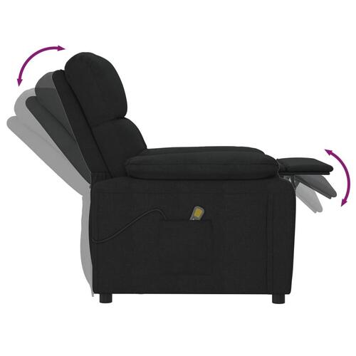 Massagestol stof sort
