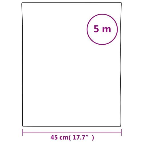 Vinduesfolie 45x500 cm PVC matteret sort