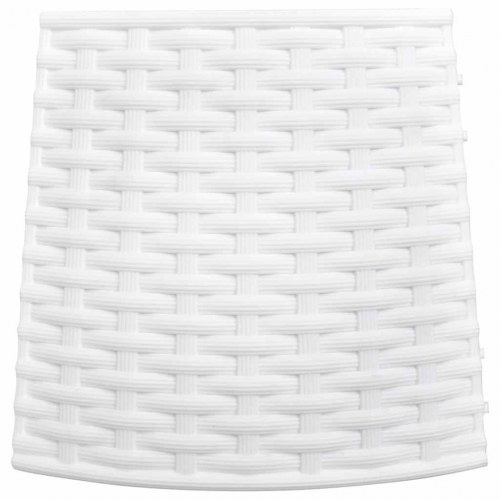 Skjuler til juletræsfod Ø65x23 cm plast hvid