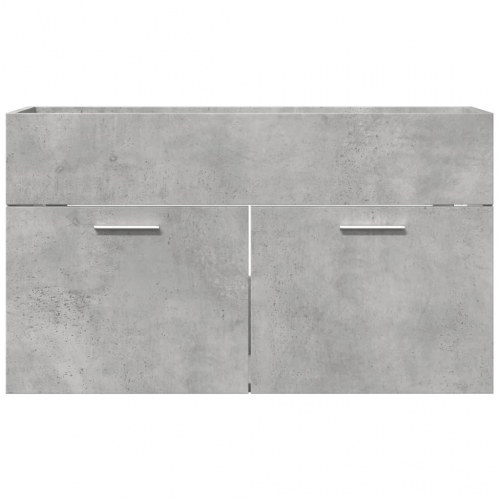 Underskab til håndvask 90 × 38,5 × 46 cm - betongrå konstrueret træ