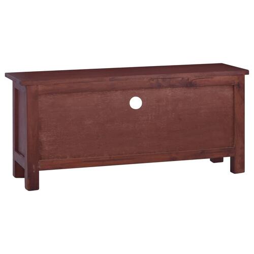 Tv-skab 100x30x45 cm massivt mahognitræ klassisk brun