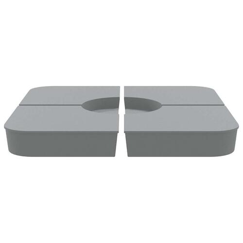 4 dele parasolbund til parasolfod 100 kg PP