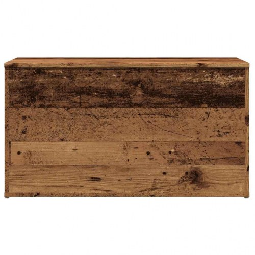 Opbevaringskasse 84×42×46 cm i konstrueret træ - antikt trælook
