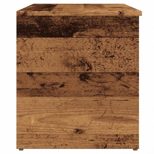 Opbevaringskasse 84×42×46 cm i konstrueret træ - antikt trælook