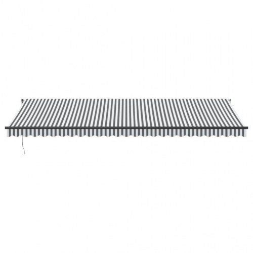 Markise 600 × 300 cm med automatisk betjening - antracitgrå/hvid
