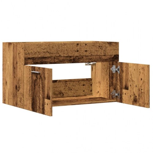 Underskab til håndvask 90 × 38,5 × 46 cm - konstrueret træ, antikt træ