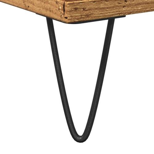 Badeværelsesskab 58x33x60 cm konstrueret træ antikt træ