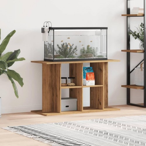 Akvariestativ i håndlavet eg - 100 × 40 × 60 cm, konstrueret træ
