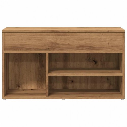 Skobænk i konstrueret træ - kunsteg, 80×30×45 cm